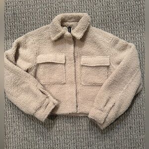 H&M Cream Teddy Jacket